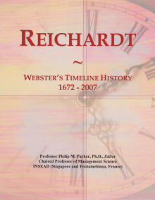 Reichardt: Webster's Timeline History Book cover