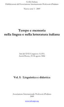 Book cover: Tempo e memoria nella lingua e nella letteratura italiana Book cover