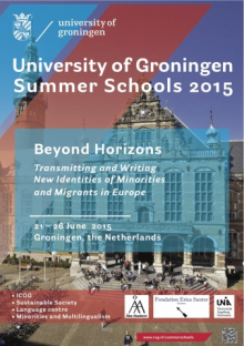 University of Groningen, Summer schools 2015 Summer school poster