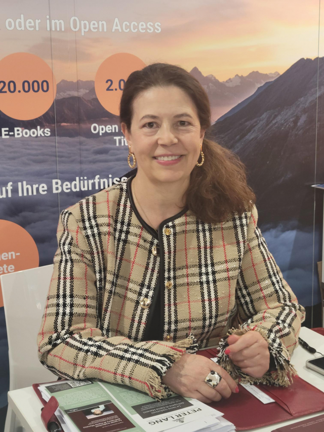 At the Peter Lang Publisher desk on 18th October 2024