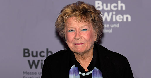  Italian author Dacia Maraini at the annual international book fair „Buch Wien“, 2025.  Foto: © C.Stadler/Bwag; Lizenz: CC-BY-SA-4.0